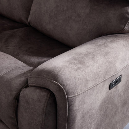 Valtos 2 Seater Electric Reclining Sofa Truffle or Grey