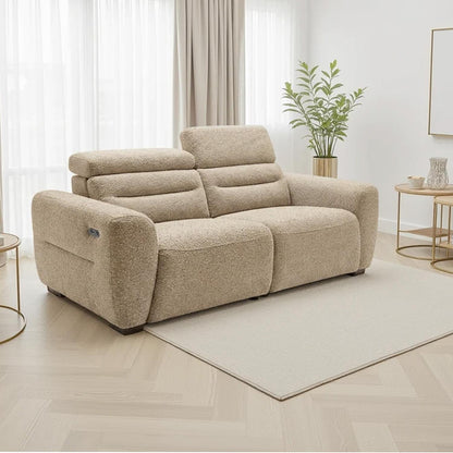 Thornton 3 Piece Electric Recliner Sofa Suite Boucle Beige or Grey