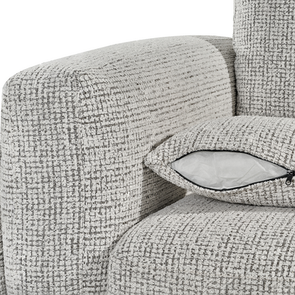 Bali Modern 2 Seater Chenille Sofa Beige or Grey