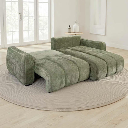 Parkstone Universal Corner Sofabed with Storage Beige Green or Grey