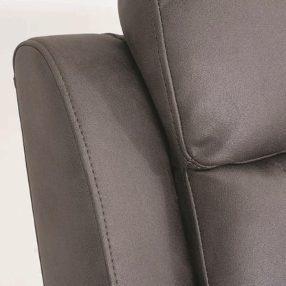 Jax Grey Fabric Electric Power Reclining Armchair Single Seater