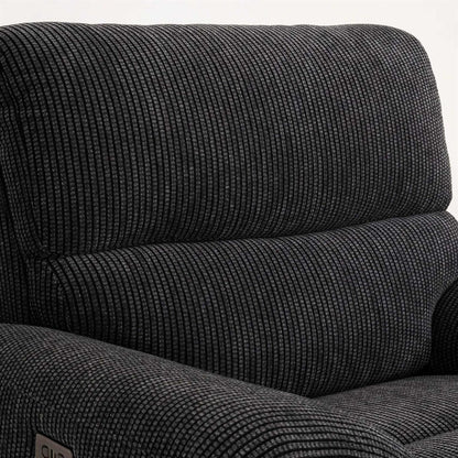 Carla Electric Reclining 3 Piece Sofa Suite 3 + 1 + 1 Black
