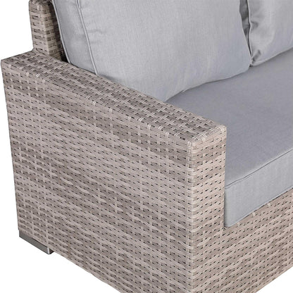 Rattan Corner Garden Sofa Set with Rising Table