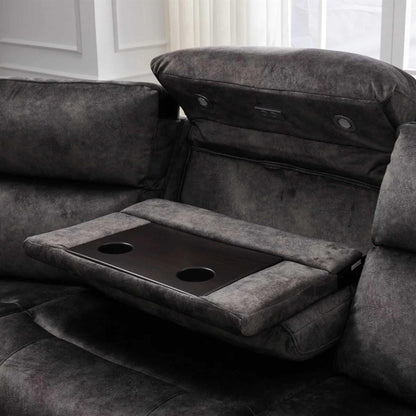 Valtos 2 Corner 2 Fabric Electric Reclining Corner sofa Grey or Brown