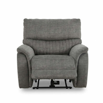 Hoxley Electric Reclining 3 Piece Sofa Suite 3 + 2 + 1 Charcoal
