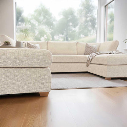 Kenzo U-Shaped 4-5 Seater Chenille Fabric Sofa
