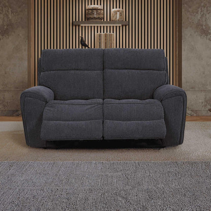 Lois Electric Reclining 3 Piece Sofa Suite 3 + 2 + 1 Black
