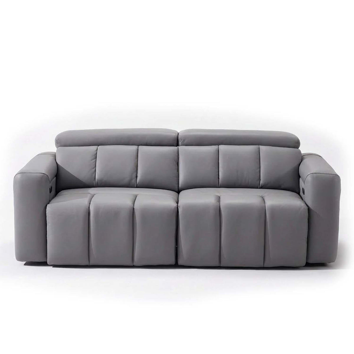 Delilah Electric Reclining Grey 3 Seater Sofa With Soundbar