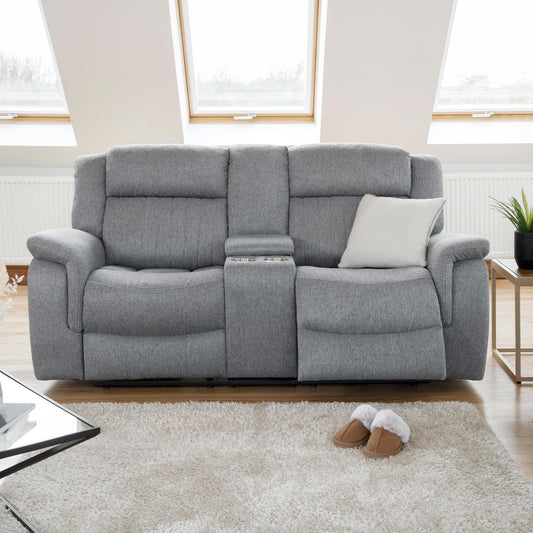 Linden Grey Electric Reclining 2 Seater sofa