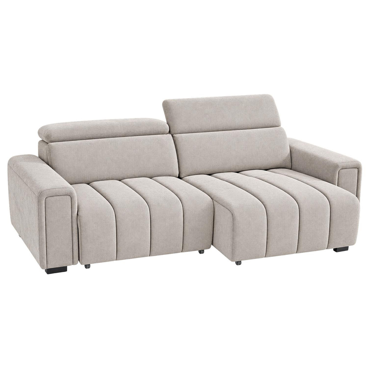 Millie 3 Seater Electric Sliding Sofa Adjustable Headrests 3 Colours