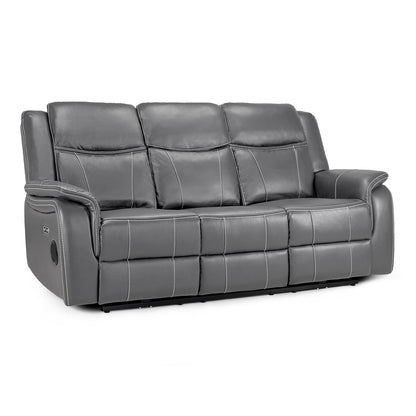 Orlando Leather 3 Piece Electric Reclining Sofas 3 + 1 + 1