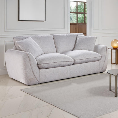 Berti Beige or Grey Fabric Sofa Suite