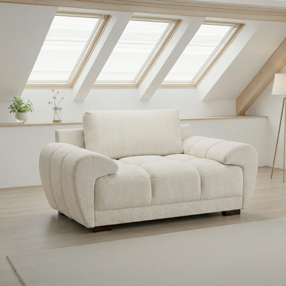 Zura Plush Velvet Large Armchair | Cream, Grey or Mocha