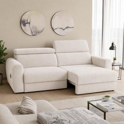 Dawson 3 Seater Electric Sofa Bed with Power Sliding Seats & Headrests