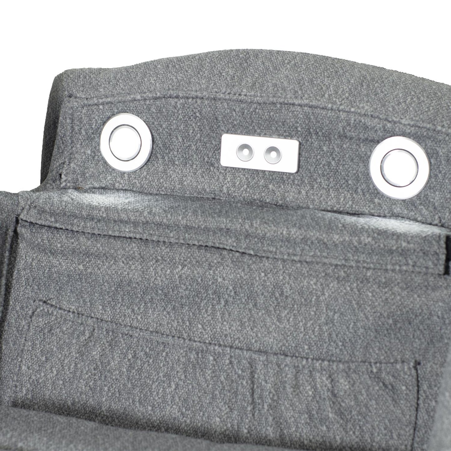 Milano Grey Fabric Electric Reclining Sofa Suite USB Cup Holder