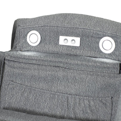 Milano Grey Fabric Electric Reclining Sofa Suite USB Cup Holder