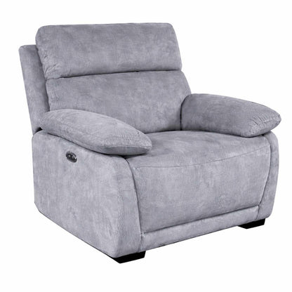 Piccadilly Electric Recliner Armchair Beige or Grey Fabric Chair