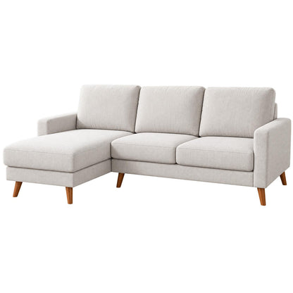 Jasper Universal Corner Sofa Reversible Chaise Dark Grey Grey Beige