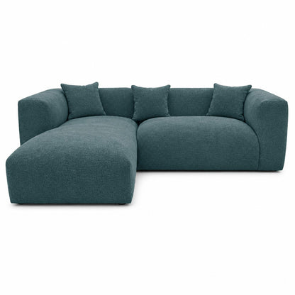 Ely Cloud Chaise L-Shaped Corner Sofa, Linen Fabric, LHF or RHF
