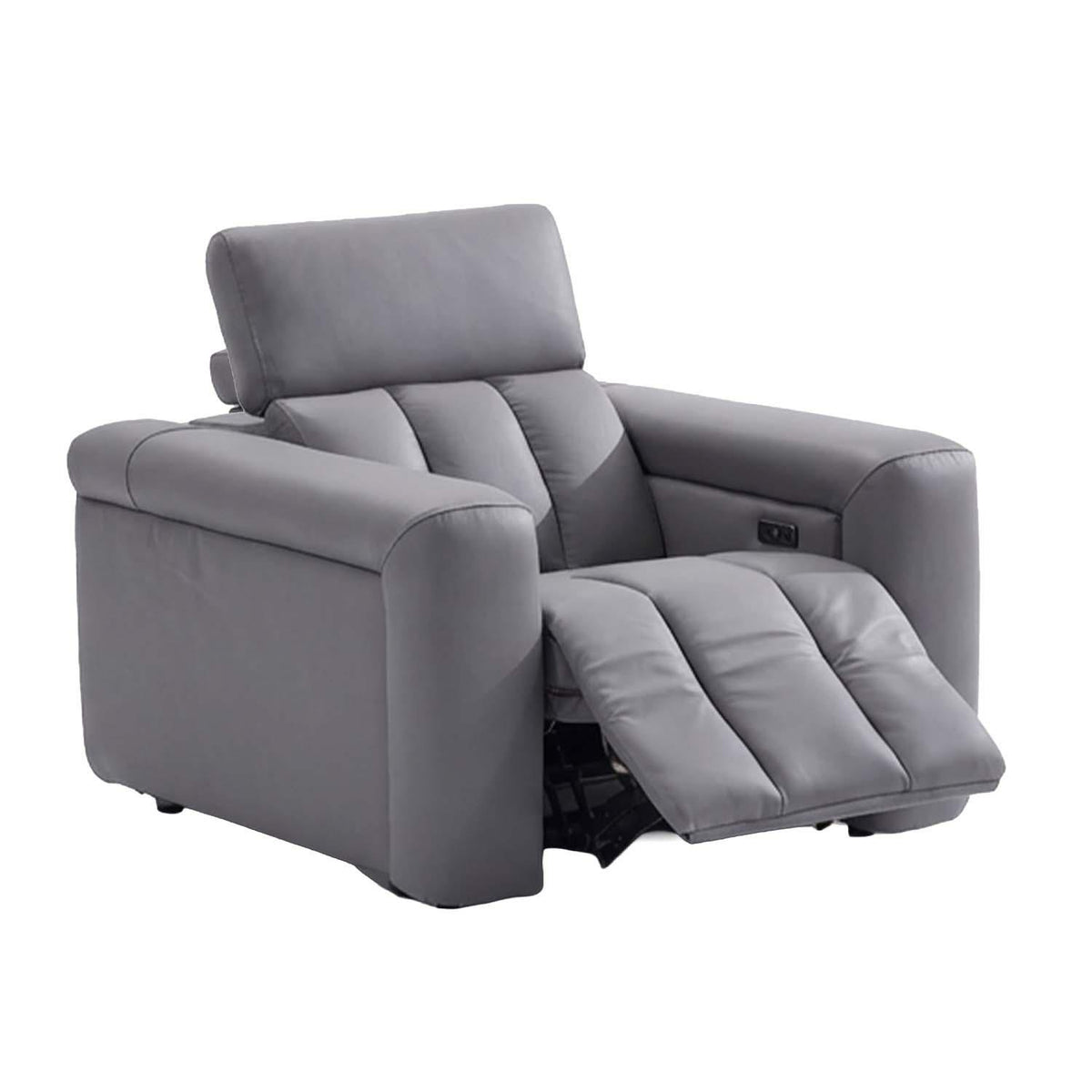 Delilah Electric Reclining Grey Armchair With Soundbar