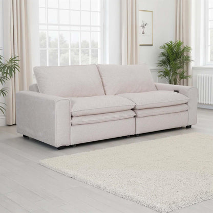 Finchley Cloud Electric 2 Seater Sofa Bed with Power Sliding Seats