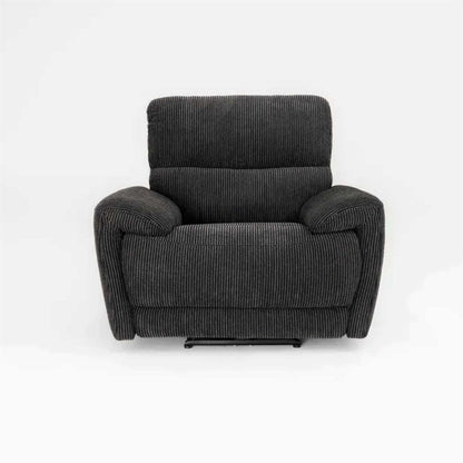 Carla Electric Reclining 3 Piece Sofa Suite 3 + 2 + 1 Black