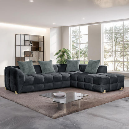 Geneva 5 Seater L Shaped Corner Sofa Right Hand Facing