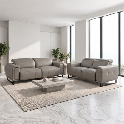 Rosebury 3 2 Electric Recliner Sofa Suite Leather Look Black or Grey