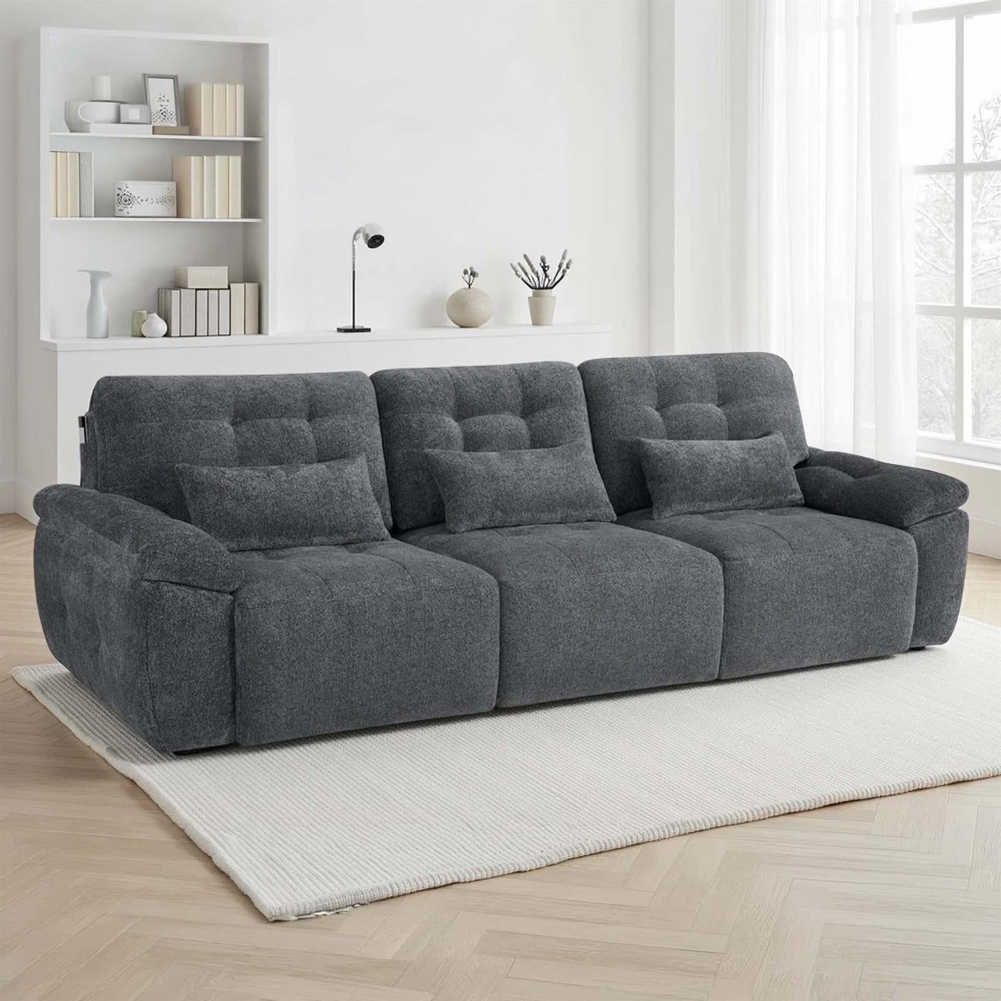 Drayton Electric Sofa Bed Large 3 Seater with Power Sliding Seats
