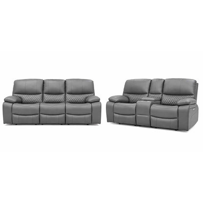 Bentley Electric Recliner Sofa Suite 3 + 2 Seater, Eco Leather