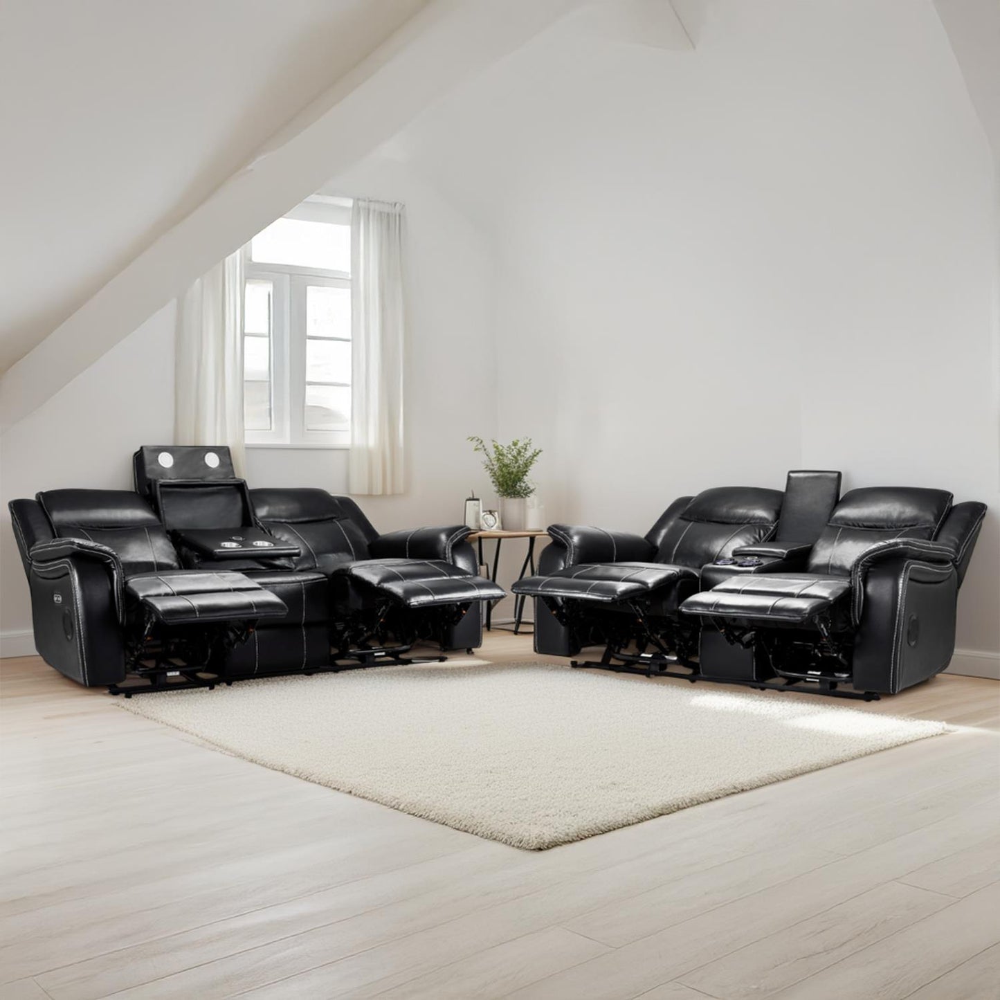 Orlando Leather 3 Piece Electric Reclining Sofas 3 + 2 + 1