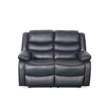 Cortland Leather Look 3 + 2 Sofa Suite Manual Reclining Black or Brown