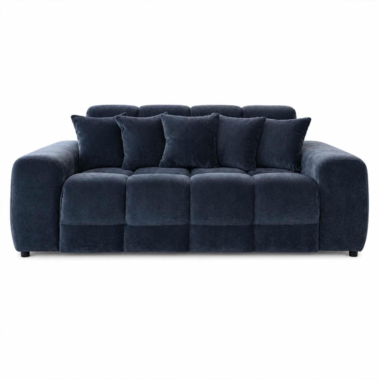 Jenson Plush Velvet 3 + 2 Seater Sofa Set Deep Seats & Boxed Arms