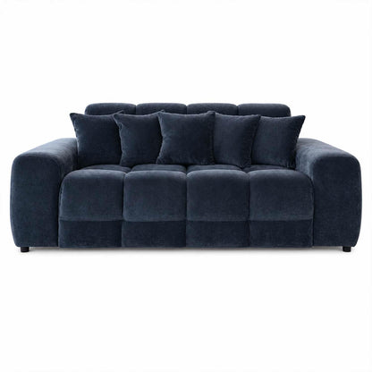 Jenson Plush Velvet 3 + 2 Seater Sofa Set Deep Seats & Boxed Arms
