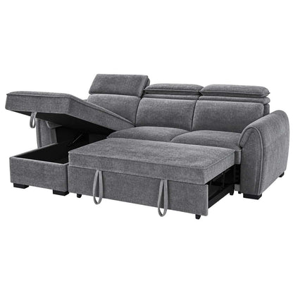 Carlo Universal Corner Sofabed with Storage & Adjustable Headrests