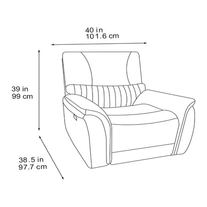 Hoxley Electric Reclining 3 Piece Sofa Suite 2 + 1 + 1 Charcoal