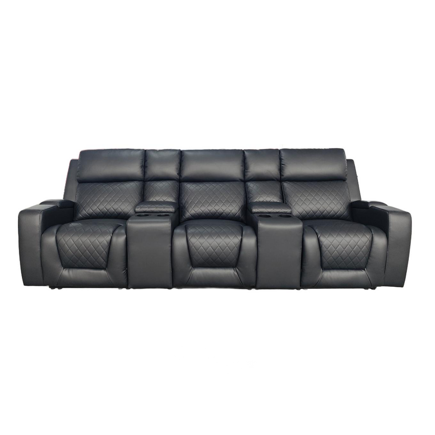 Florida Cinema 3 Seater Electric Reclining Leather Sofa