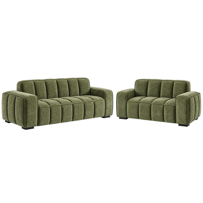 Preston 3 2 1 Sofa Suite Woven Fabric 3 Piece Set Beige Grey Olive