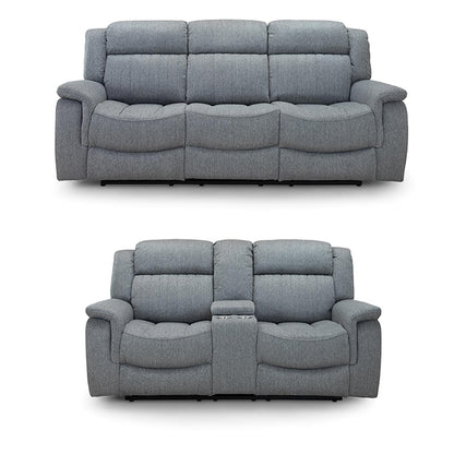 Linden Grey 2 Piece Electric Sofa Suite 3 + 2