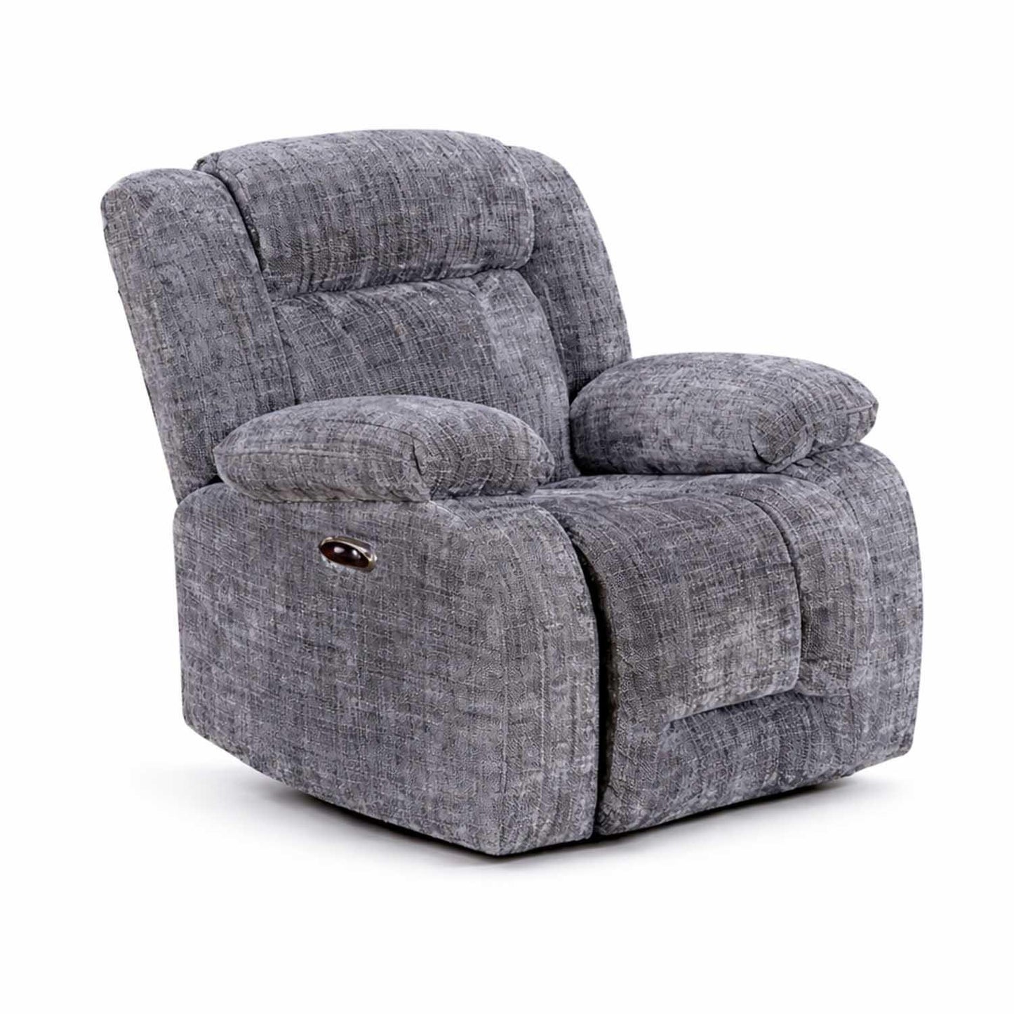 Unico Electric Power Recliner Armchair Single Seater Grey