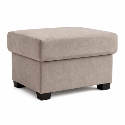 Milan Footstool With Storage Black Grey Mink