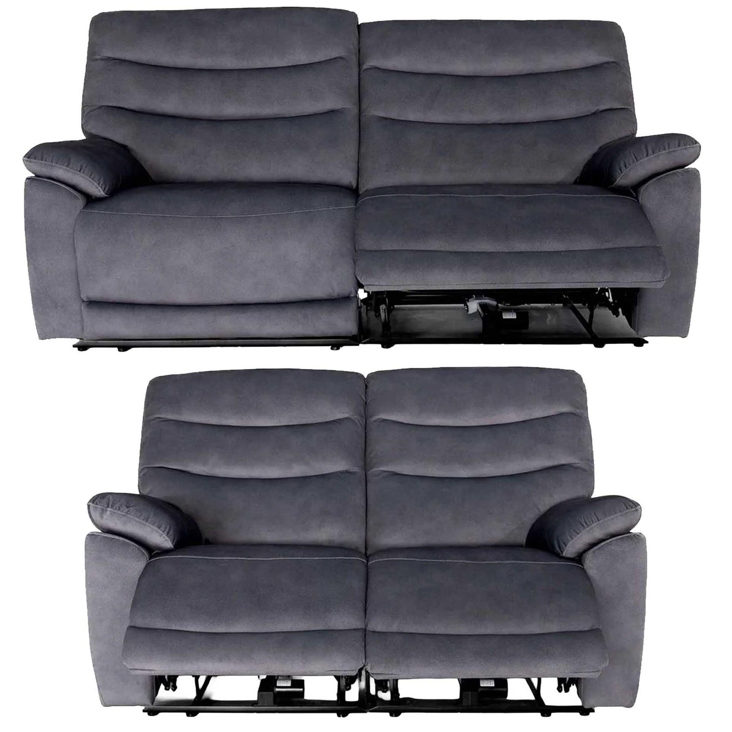 Tilly Electric Reclining Sofa Suite 3 + 2  Charcoal