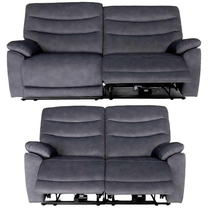 Tilly Electric Reclining Sofa Suite 3 + 2  Charcoal