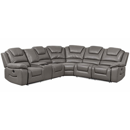 Oxbridge 5 Seater Electric Recliner Corner Sofa LED USB Black or Grey