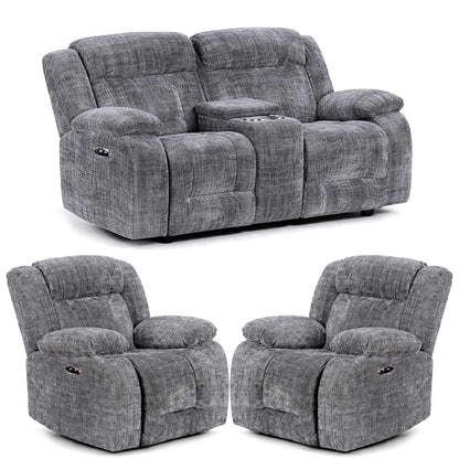 Unico Reclining 3 Piece Sofa Suite Fabric 2 + 1 + 1