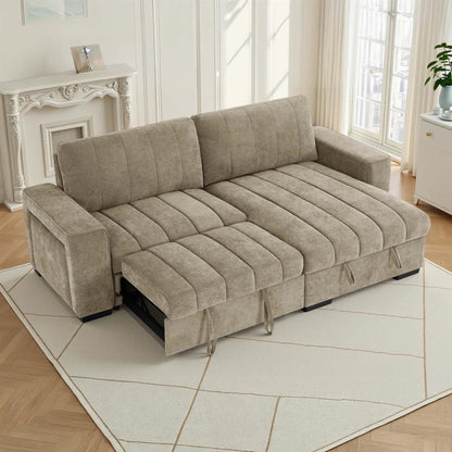 Frankie Universal Corner Sofa Bed with Storage USB & Cupholder