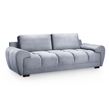 Zura Plush Velvet Large 3 + 2 Sofa Suite | Cream, Grey or Mocha
