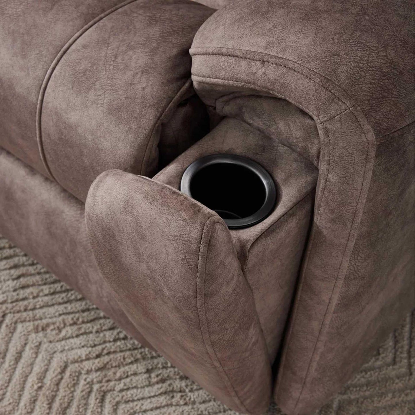 Valtos 2 Corner 2 Fabric Electric Reclining Corner sofa Grey or Brown