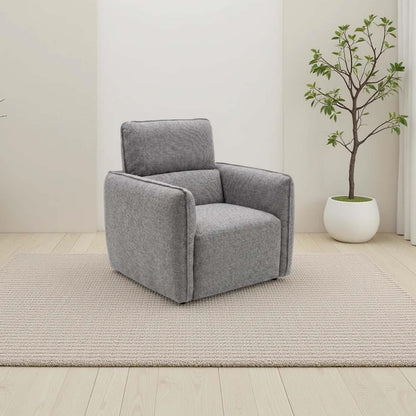 Ashcroft Armchair, Chenille Fabric, Charcoal, Green or Grey