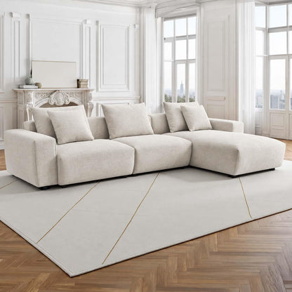 Mayfield Universal Corner Sofa with Reversible Chaise Beige or Grey